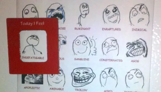 We're sure you've seen those emotion charts that allow you to pick your 