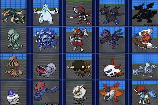 The names, types, and pics for all 156 Pokémon in Pokémon Black and White 
