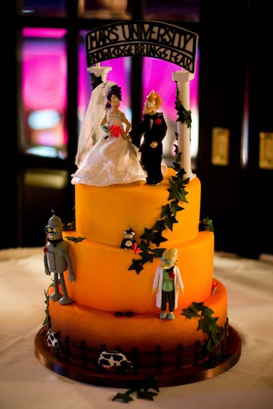 Someone has made a Futurama wedding cake Alan Teo who snapped the photo